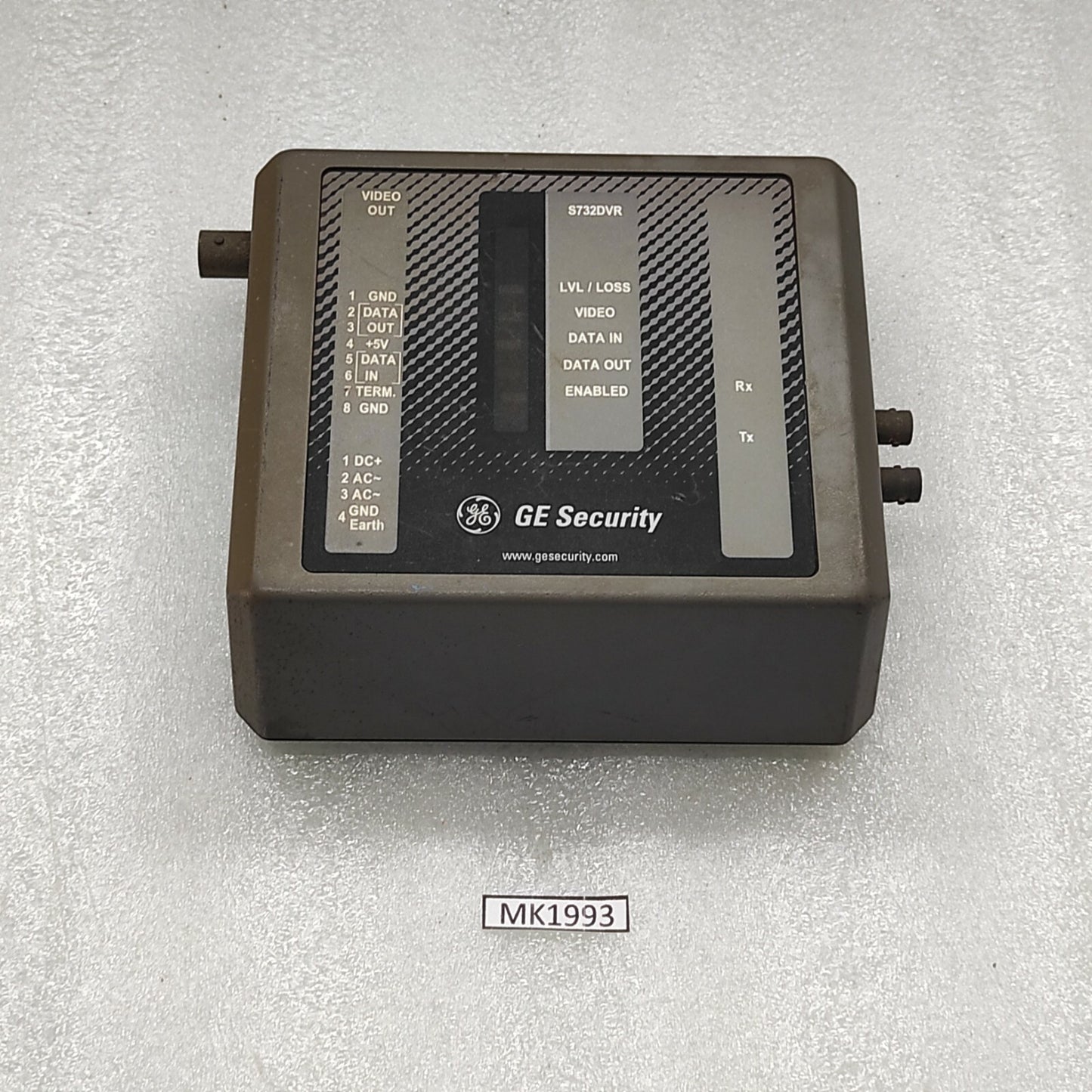 GE SECURITY S732DVR-EST2 DIGITAL VIDEO RECEIVER