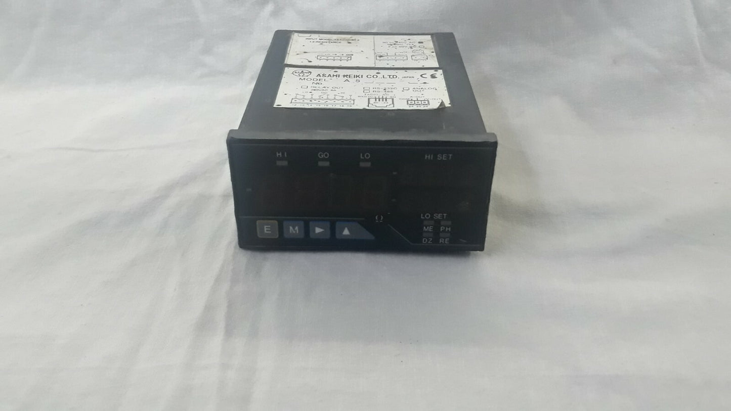 Asahi Keiki A5 AC Voltmeter Universal Type Digital Panel Meter A5000 Series