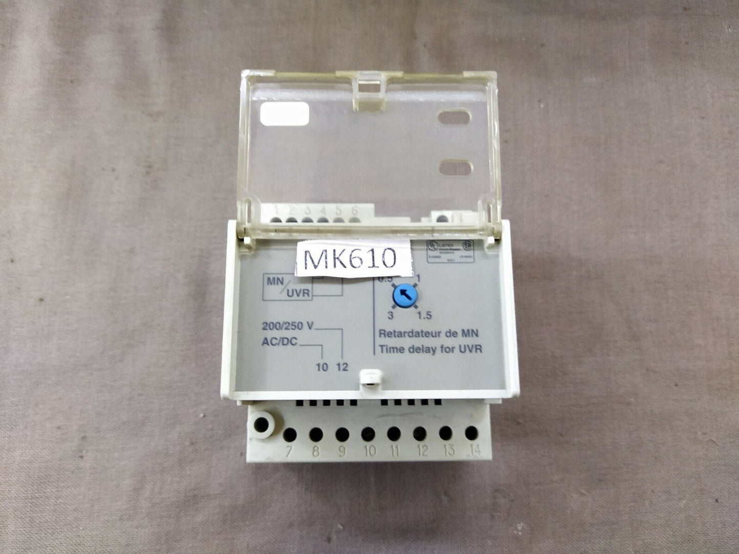 SE 33682 Retardateur DE MN Time Delay for UVR Adjustable Time