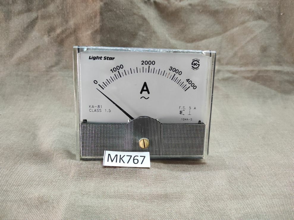 LIGHT STAR KA-81 AMMETER 104A-S 0-4000A
