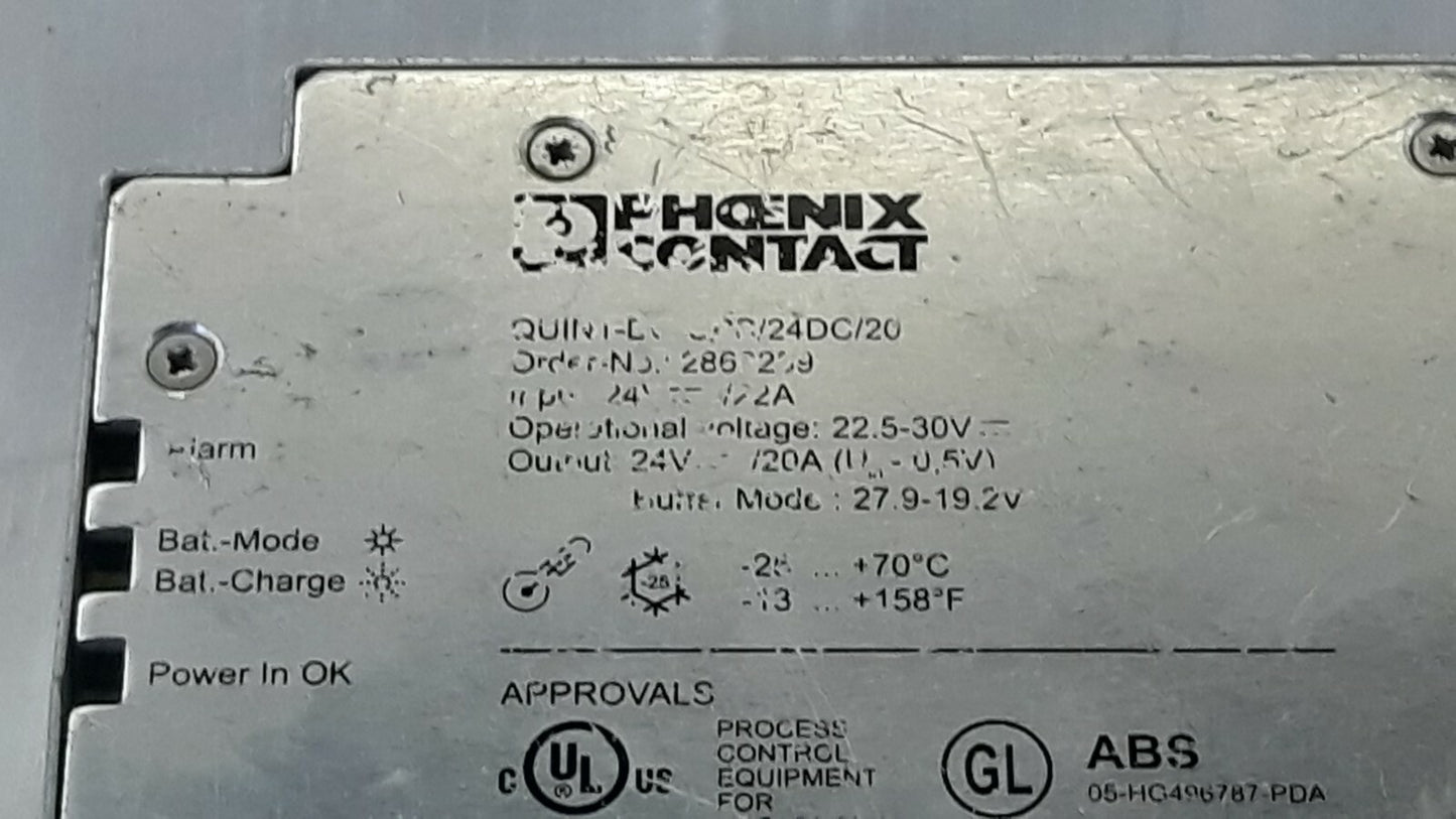 Phoenix Quint DC-UPS 20A Uninterruptible Power Supply Unit