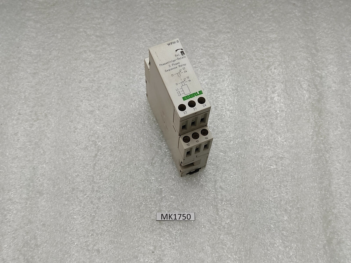 EBERLE WPH-2 3-PHASE SEQUENCE RELAY 080023162300