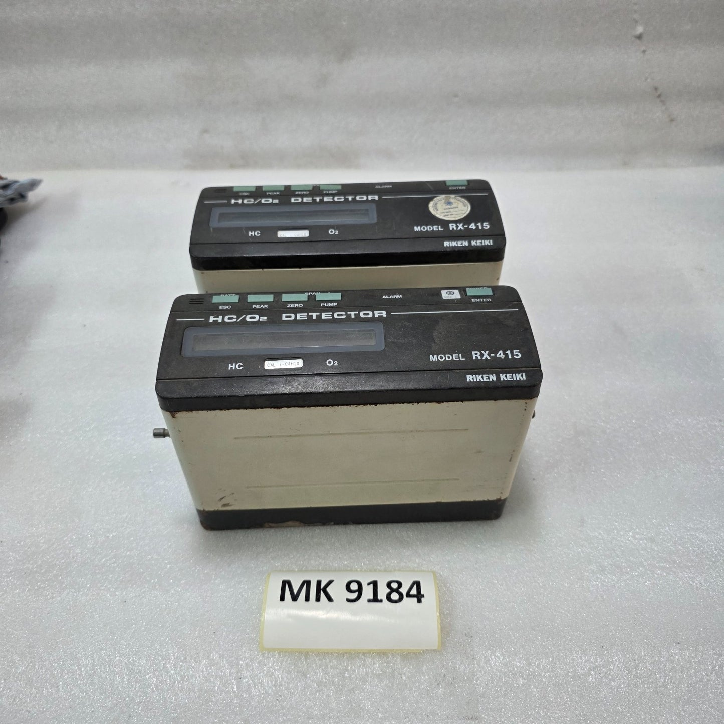 RIKEN KEIKI RX-415 HC/O₂ GAS DETECTOR CONTROLLER | HYDROCARBON & OXYGEN MONITORI