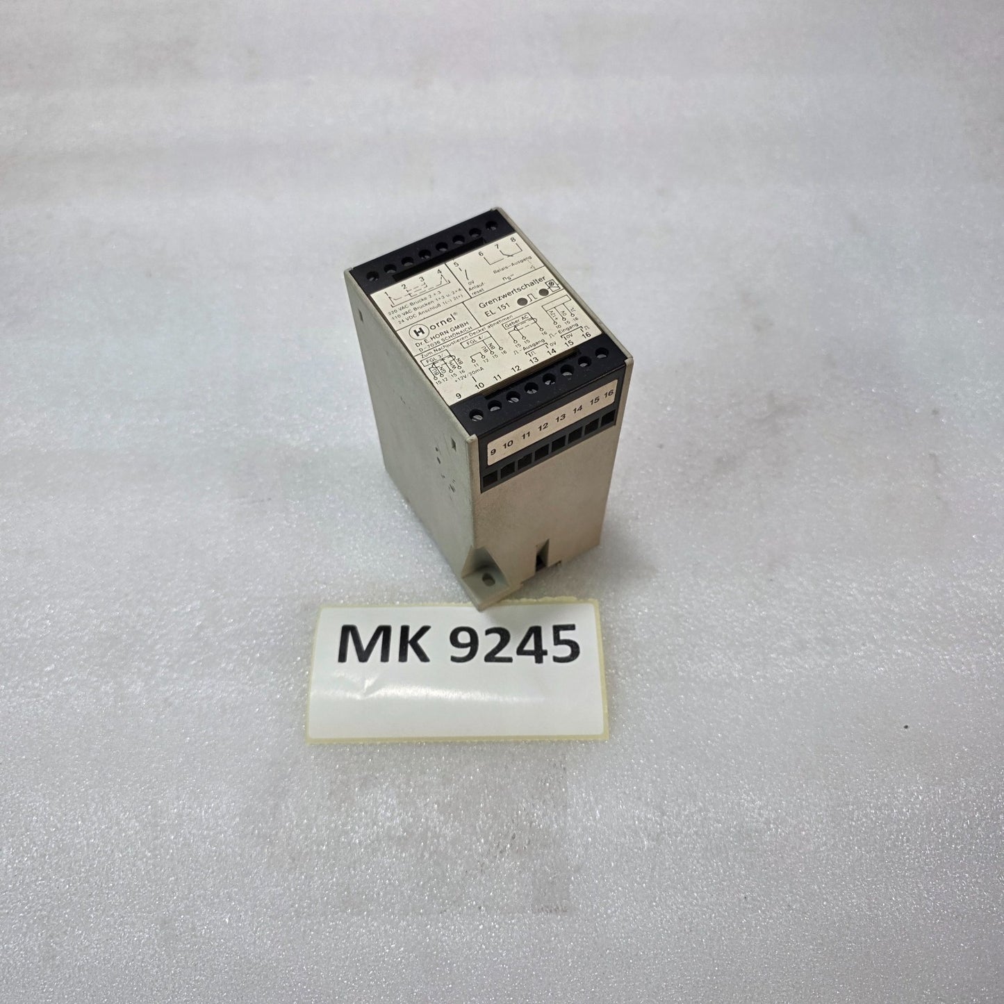 HORNEL EL151023/47 EL151 GRENZWERTSCHALTER LIMIT SWITCH MODULE | 101955