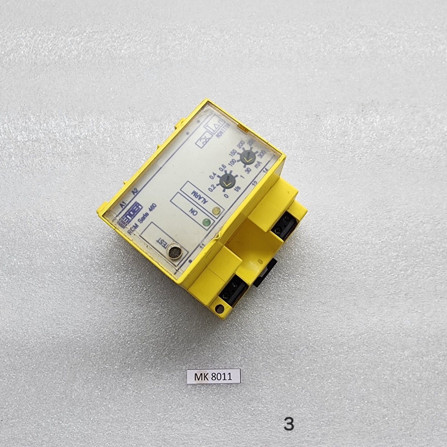 BENDER RCM SERIE 460 RCM465Y-13 RESIDUAL CURRENT MONITOR B94012033 90-132V