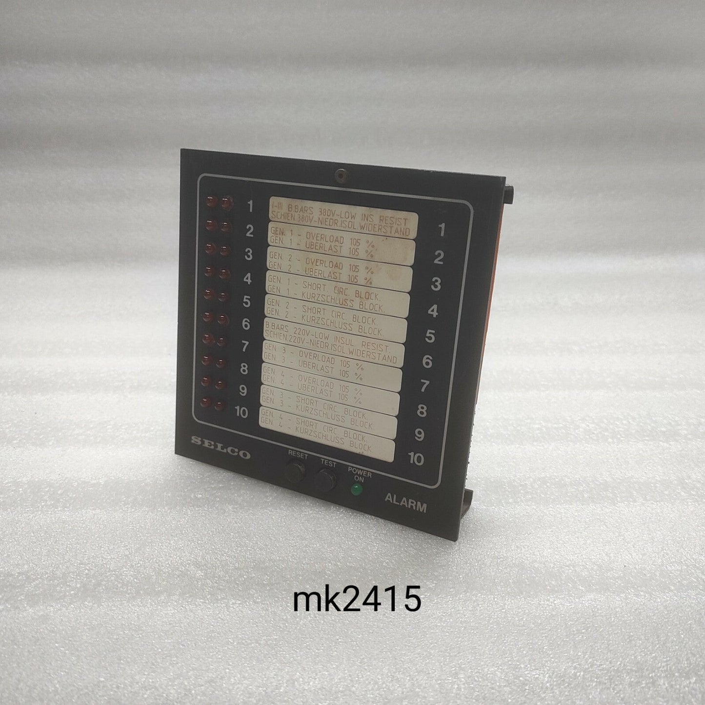 Selco M1000-24-00B Alarm Annunciator 24V DC M10002400B