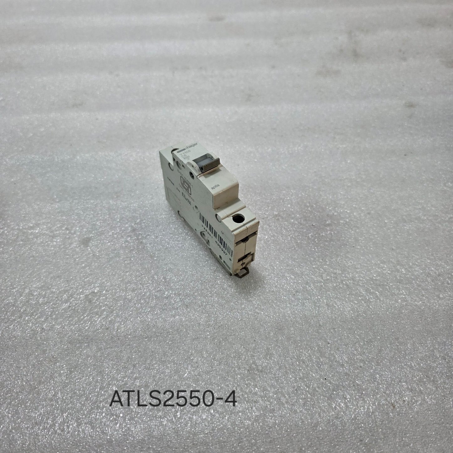 HAGER APTIS Y1106 C6 SINGLE POLE MINIATURE CIRCUIT BREAKER (MCB) 6A 6KA
