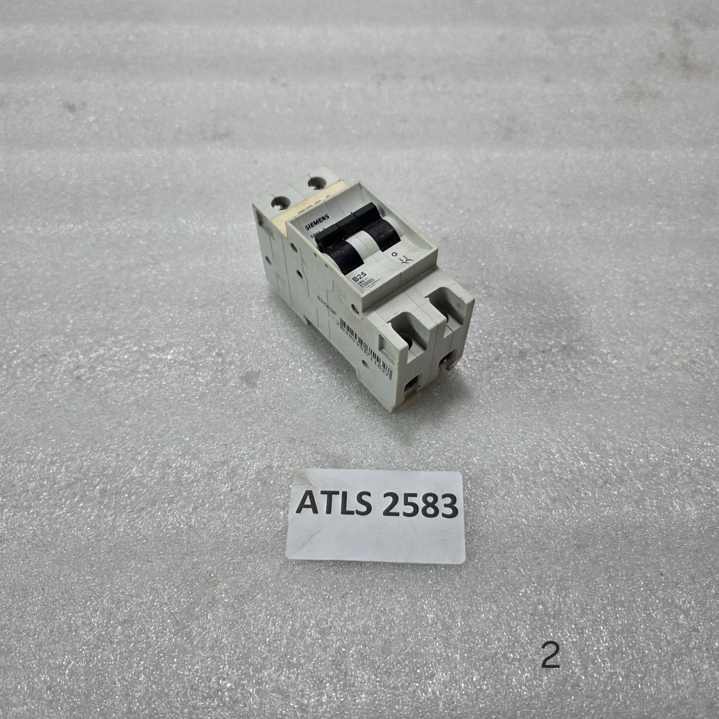 SIEMENS 5SX12 25A 2-POLE TYPE B MCB 380V 440V 3kA INDUSTRIAL CIRCUIT BREAKER