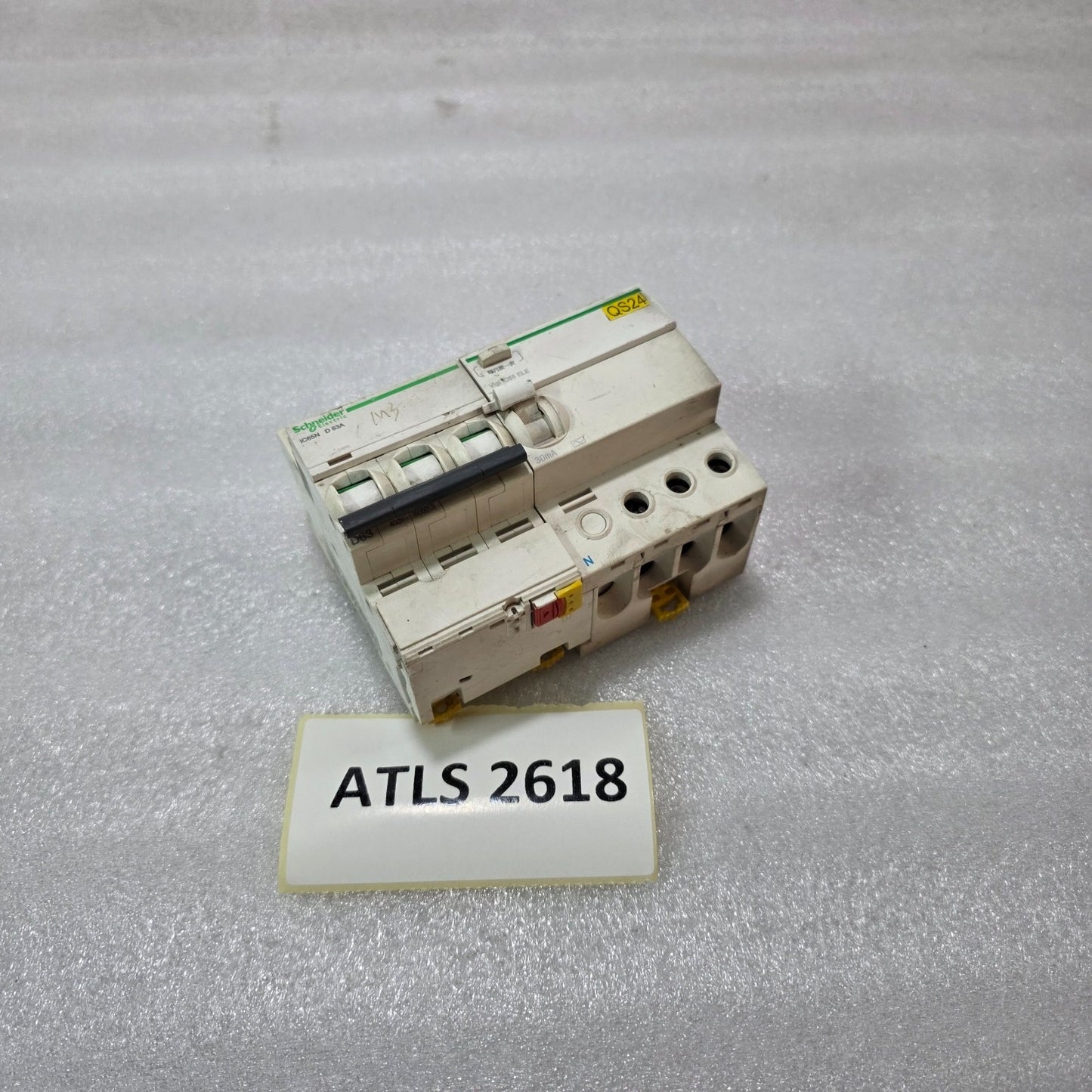 S ELECTRIC IC65N D63A 3P MCB WITH VIGI IC65 ELE 30MA RCD ADD-ON COMBINED UNIT