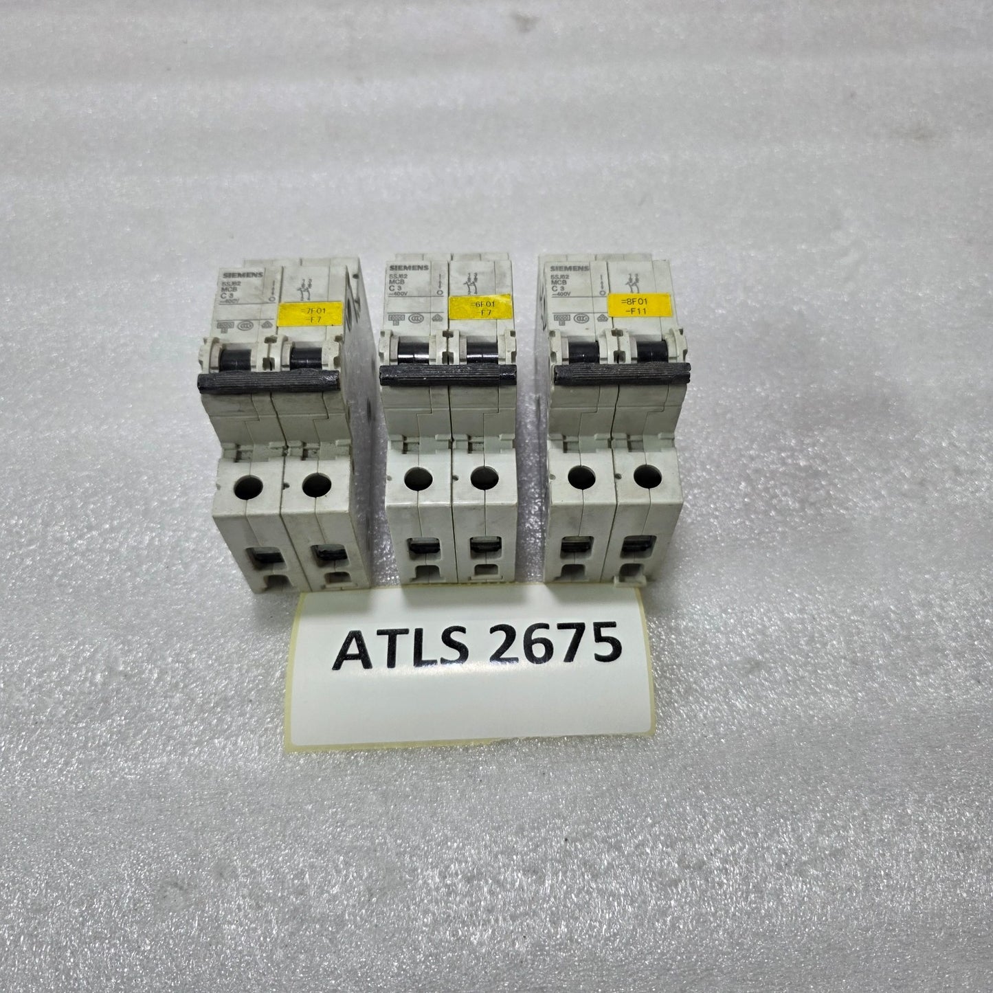 SIEMENS 5SJ62 C3 2P 3A TYPE C 400V 6KA MCB MINIATURE CIRCUIT BREAKER