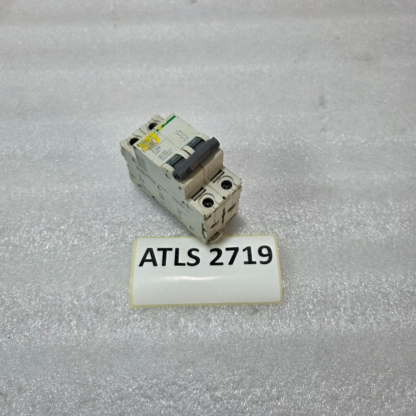 S ELECTRIC C60N 2P 16A CURVE C 415V 10KA MCB CIRCUIT BREAKER
