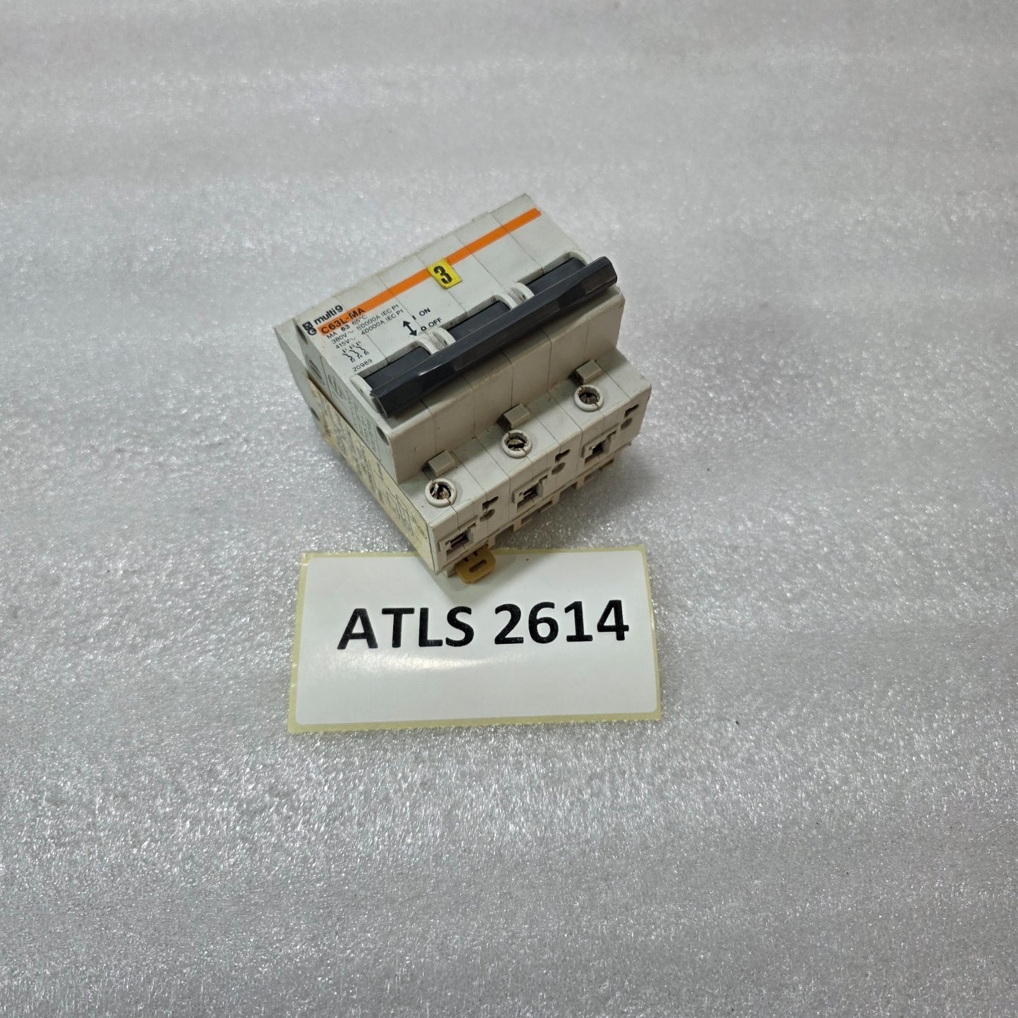 MERLIN GERIN MULTI9 C63L-MA 3P TRIPLE POLE 63A MAGNETIC MOTOR PROTECTION MCB 380