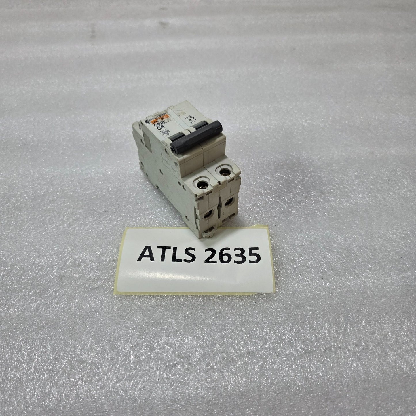 MERLIN GERIN MULTI9 C60H C6 2P DOUBLE POLE 6A MINIATURE CIRCUIT BREAKER MCB 415V