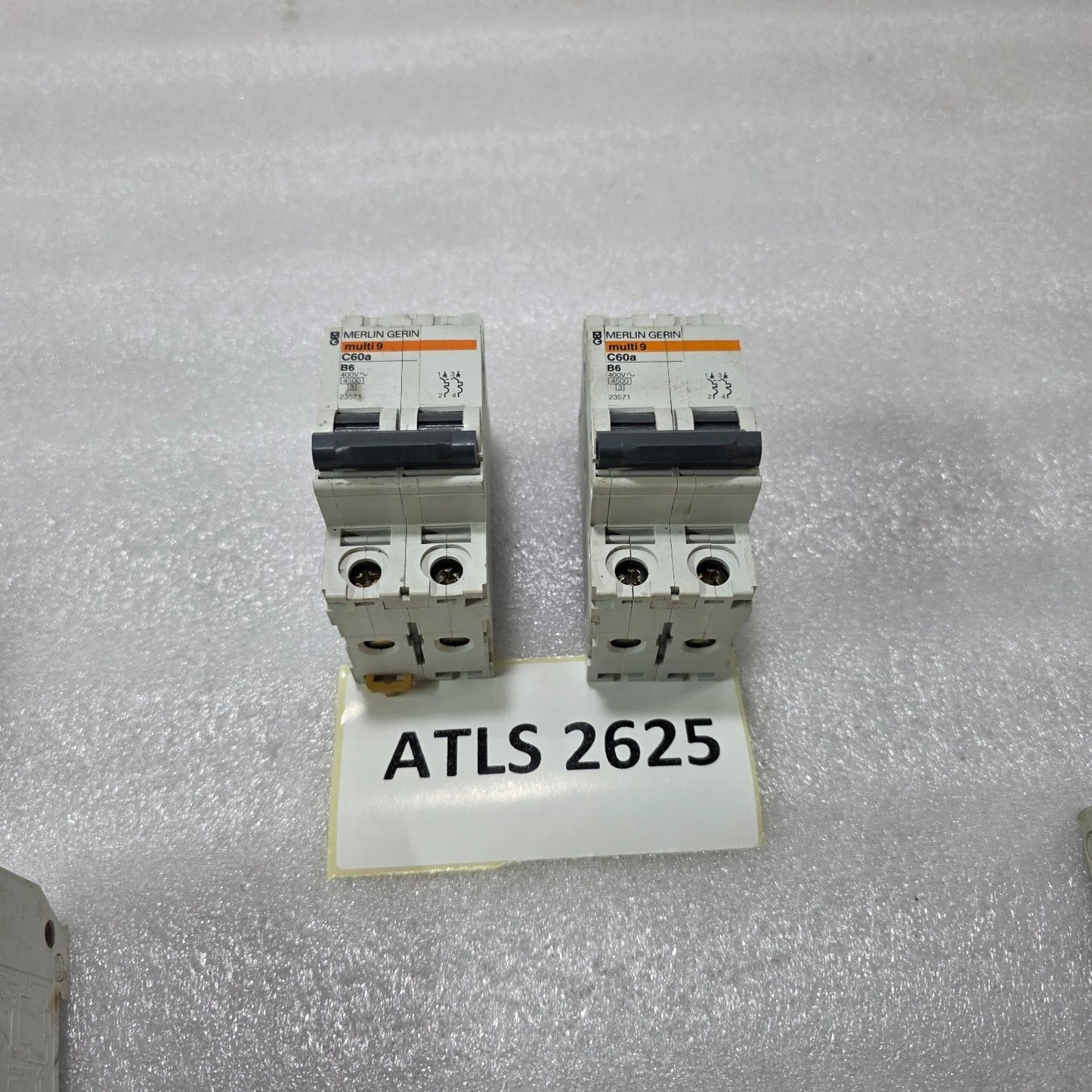 MERLIN GERIN MULTI9 C60A B6 2P DOUBLE POLE 6A MINIATURE CIRCUIT BREAKER MCB 400V