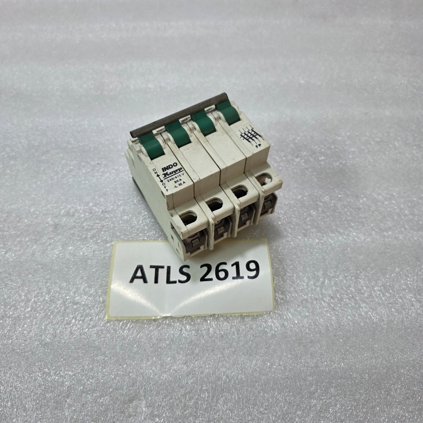 INDO KOPP 4P FOUR POLE 10A MINIATURE CIRCUIT BREAKER MCB 240/415V 9KA