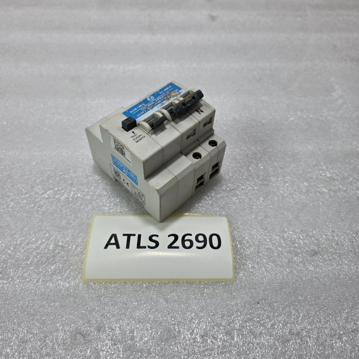 L&T TRIPPER ELCB+MCB C10 30MA 2P+N 10A TYPE C 240V 6KA RCBO COMBINED UNIT