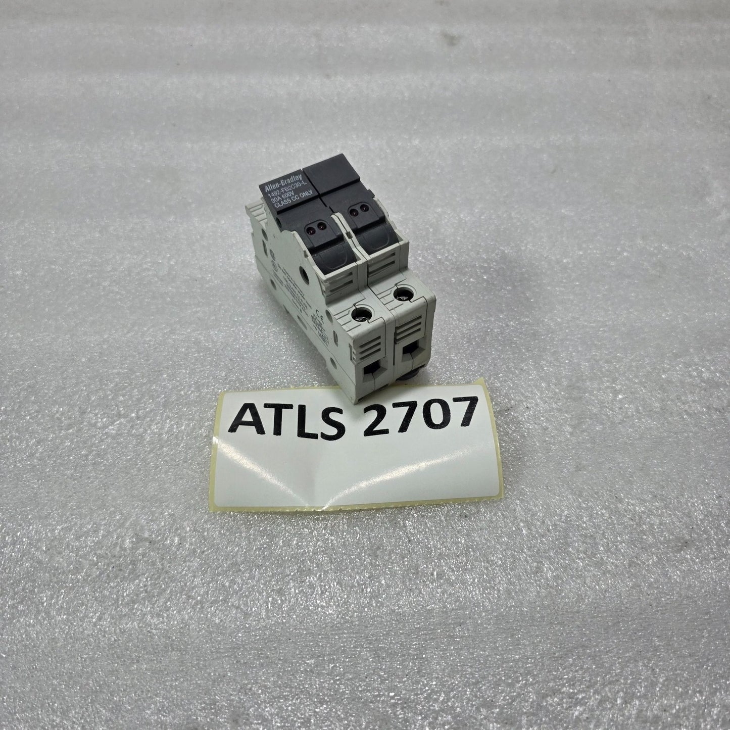 ALLEN-BRADLEY 1492-FB2C30-L 2P 30A 600V CLASS CC DIN RAIL FUSE HOLDER WITH LED I