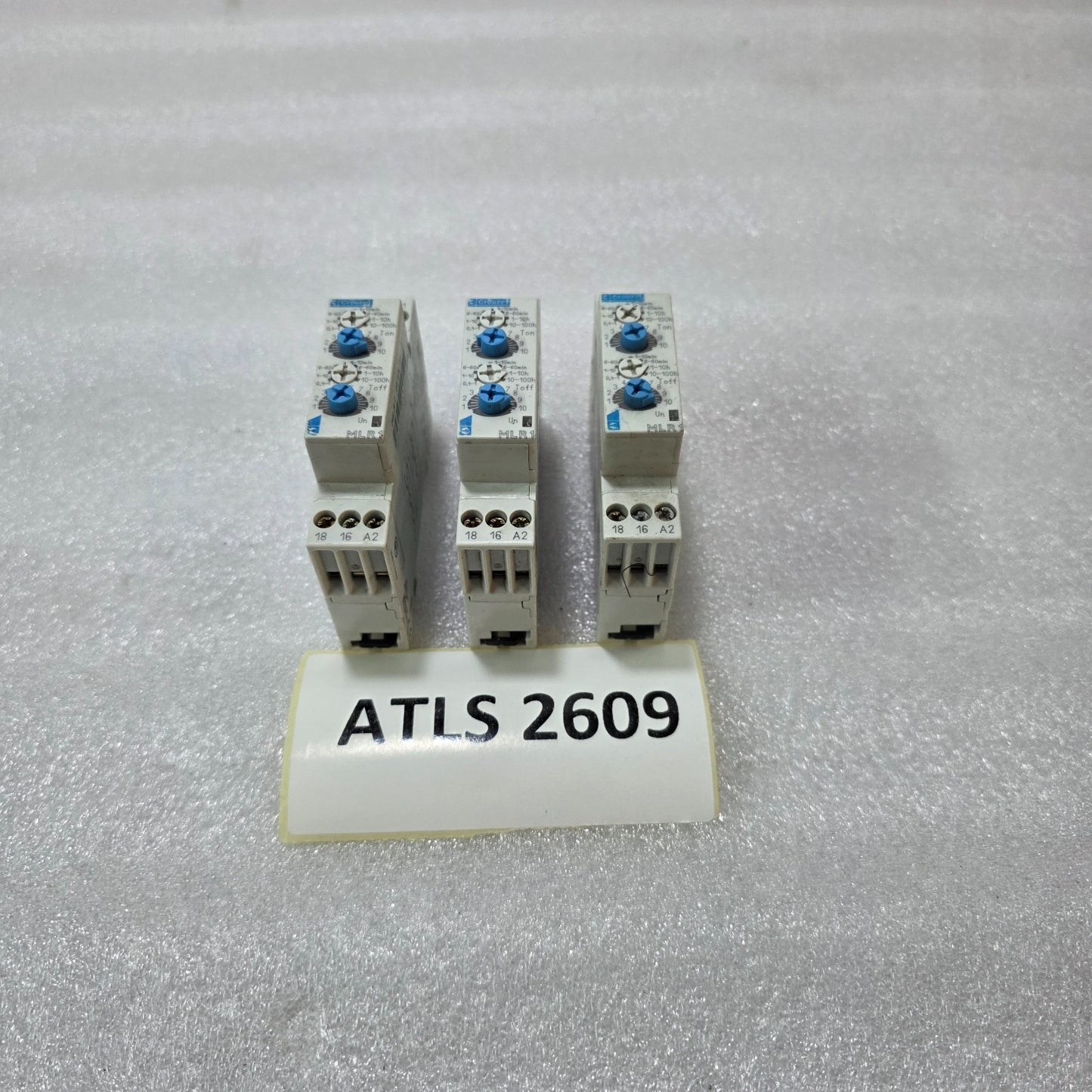 CROUZET MLR1 88 826 155 DIN RAIL ON/OFF DELAY TIMER RELAY 1C/O 24-240V AC/DC 0.1