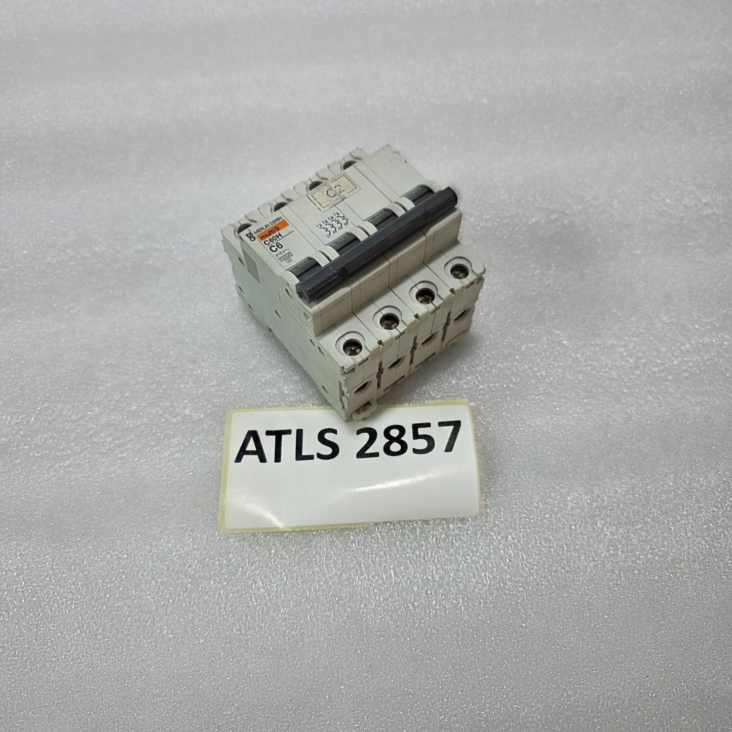 MERLIN GERIN | C60H C6 | MCB MINIATURE CIRCUIT BREAKER | 4-POLE | 415V | 6A CURV