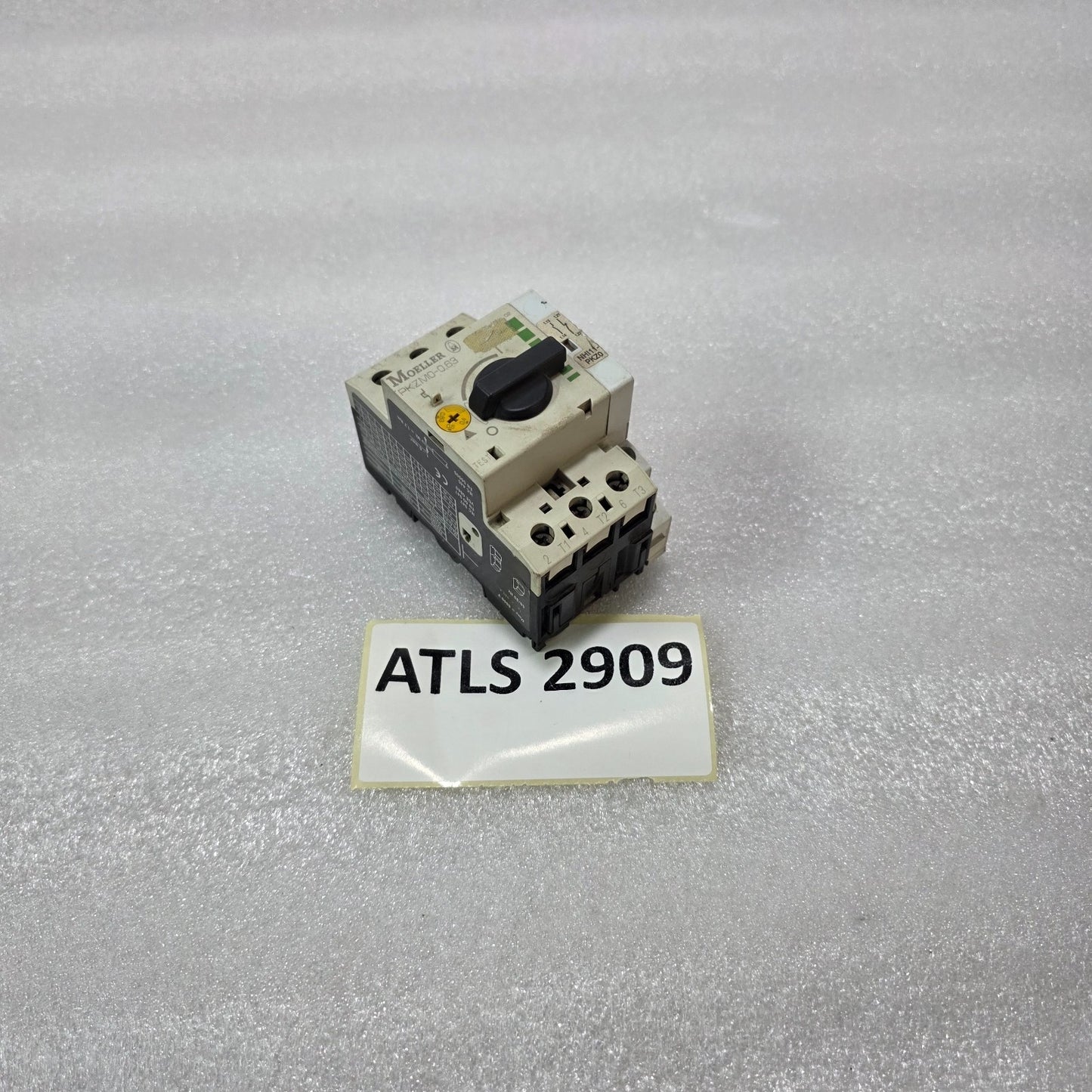 MOELLER PKZM0-0.63 MOTOR PROTECTIVE CIRCUIT BREAKER 0.4-0.63A WITH NHI11-PKZ0 AU