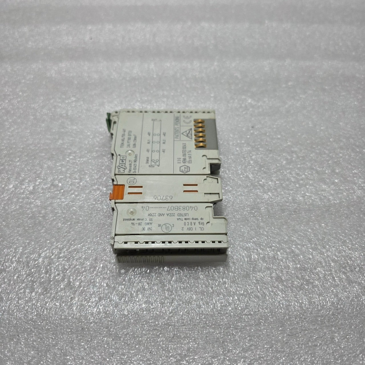 WAGO 750-461 2-CHANNEL ANALOG INPUT MODULE FOR PT100/RTD SENSORS