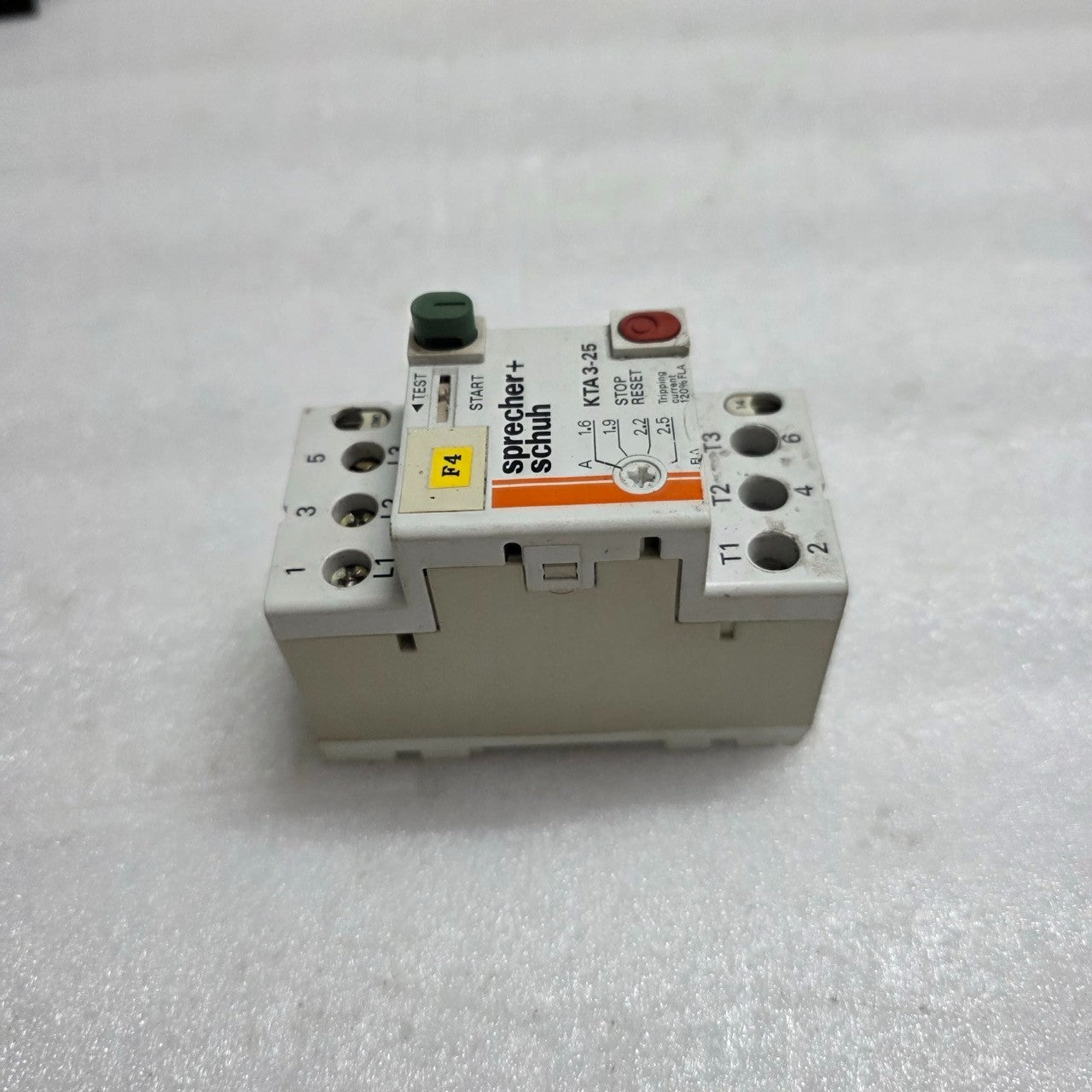 4 UNIT X SPRECHER+SCHUH KTA 3-25 MANUAL MOTOR STARTER 1.6-2.5 A LOT OF 4