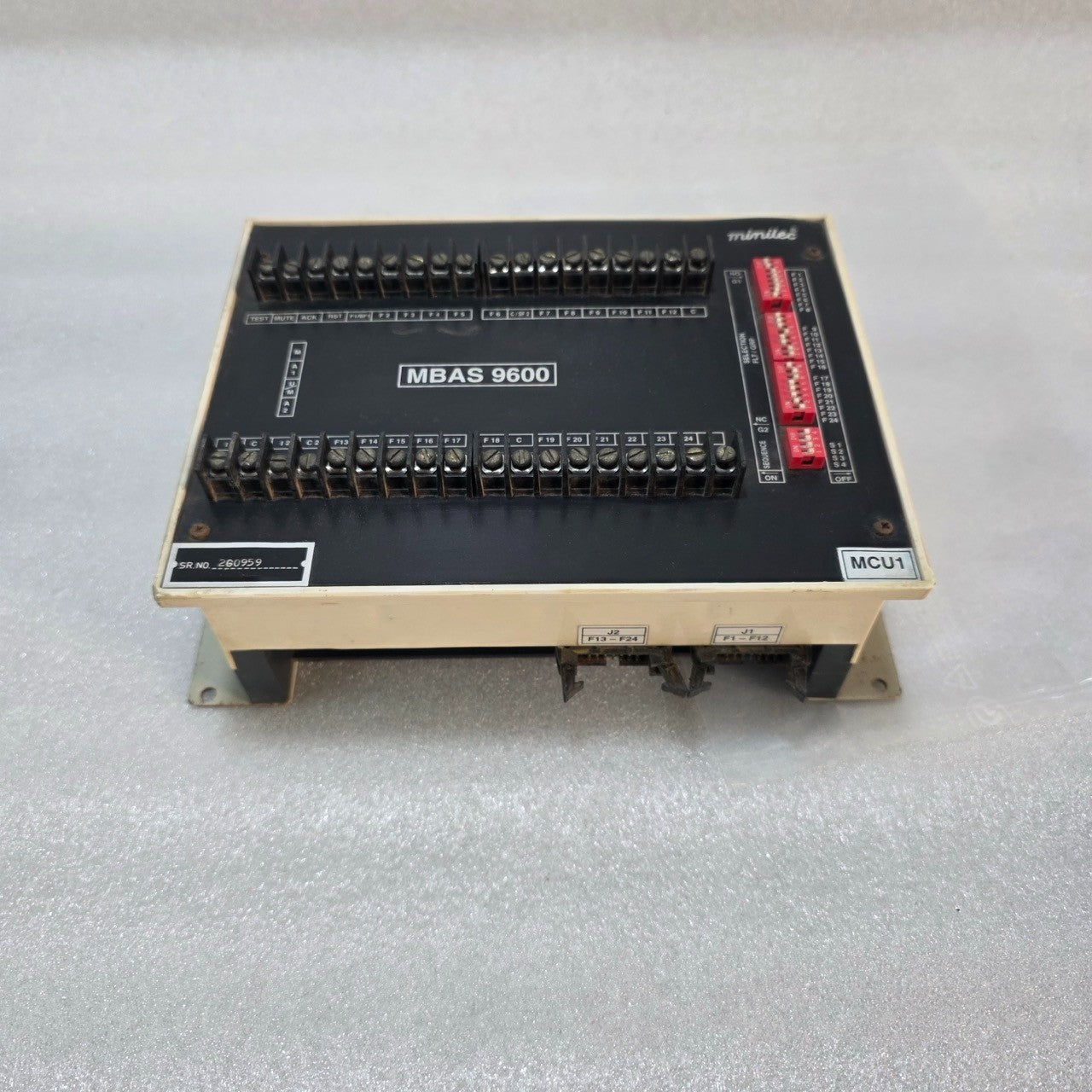 MINILEC MBAS 9600 ALARM ANNUNCIATOR SYSTEM CONTROL UNIT