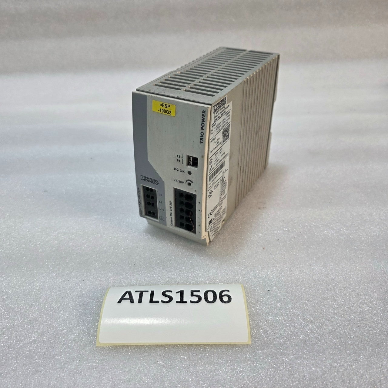PHOENIX CONTACT TRIO-PS-2G/3AC/24DC/20 AC TO DC SWITCHING POWER SUPPLY 2903165 2