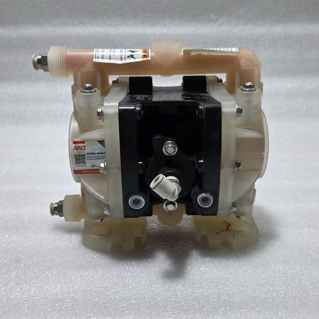 ARO 670144-A AIR-OPERATED DOUBLE DIAPHRAGM PUMP 125 PSI 8.6 BAR