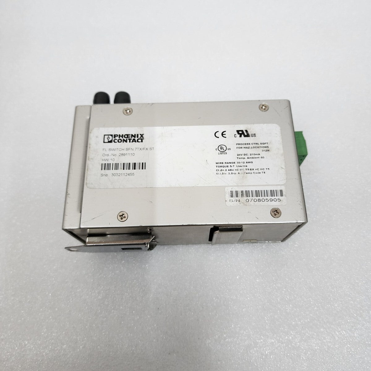 PHOENIX CONTACT FL SWITCH SFN 7TX/FX ST INDUSTRIAL ETHERNET SWITCH 2891110