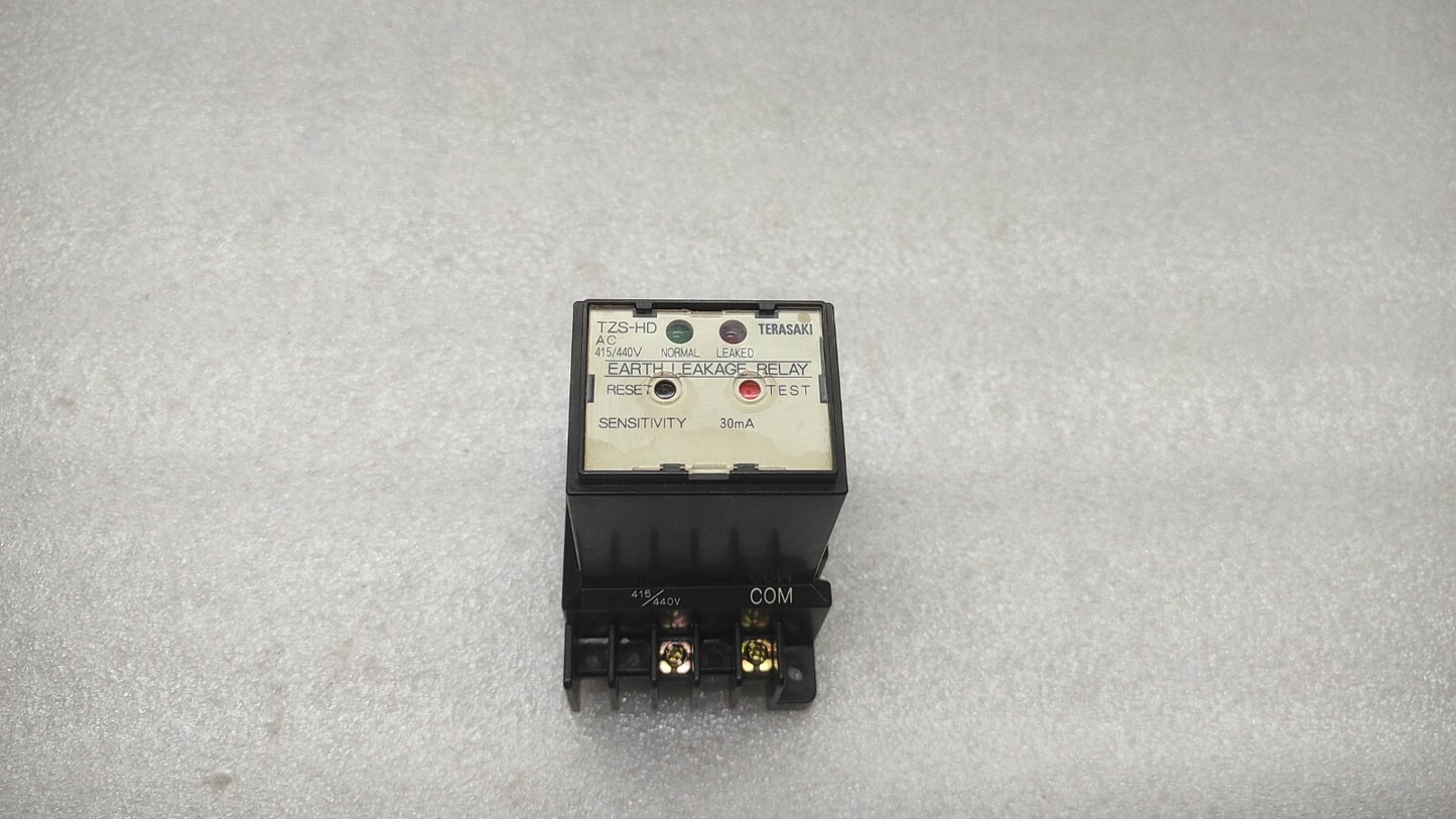 TERASAKI TZS-HD EARTH LEAKAGE RELAY 415/440V