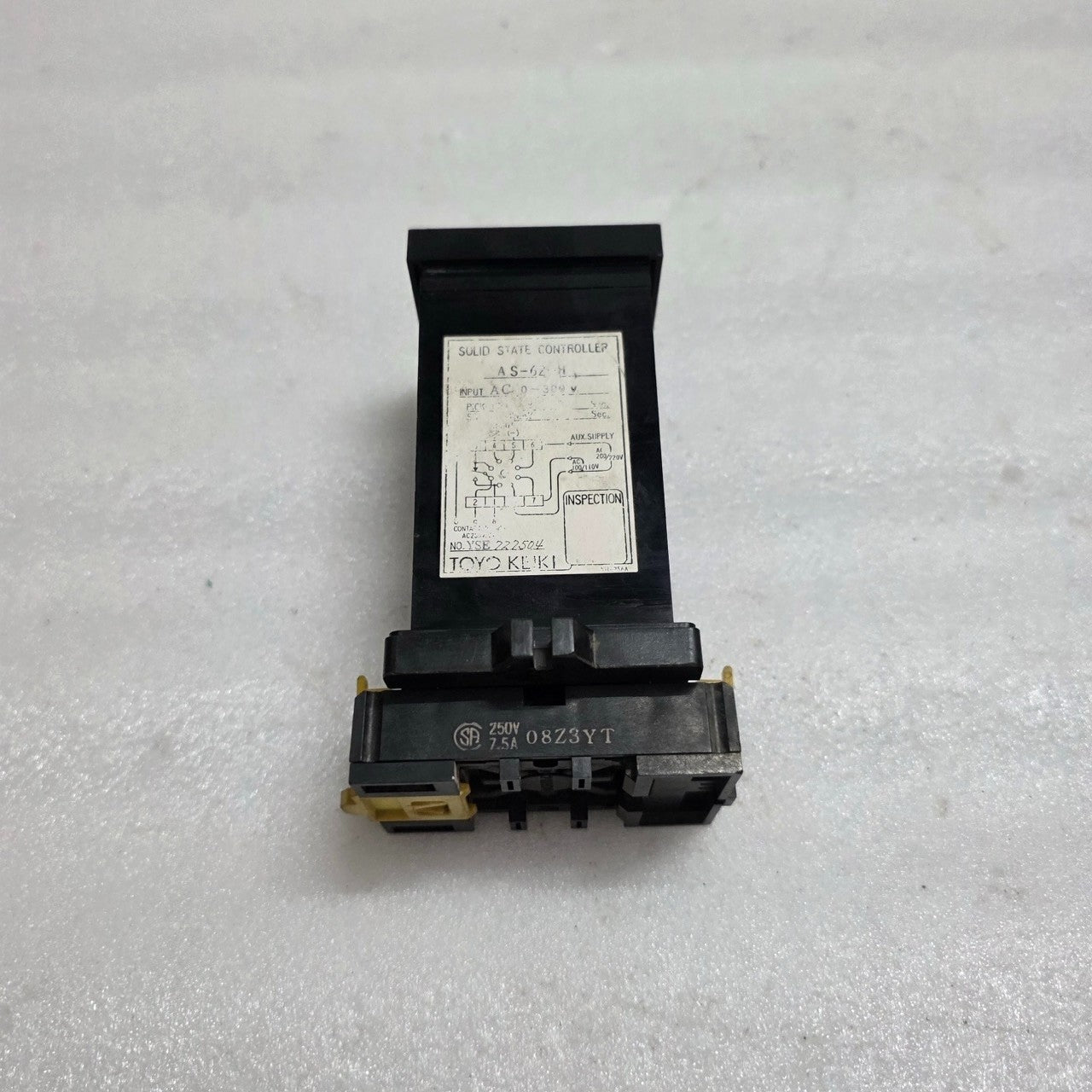 TOYO KEIKI AS-62-H SOLID STATE CONTROLLER / CURRENT RELAY AC 100/110V OR AC 200/