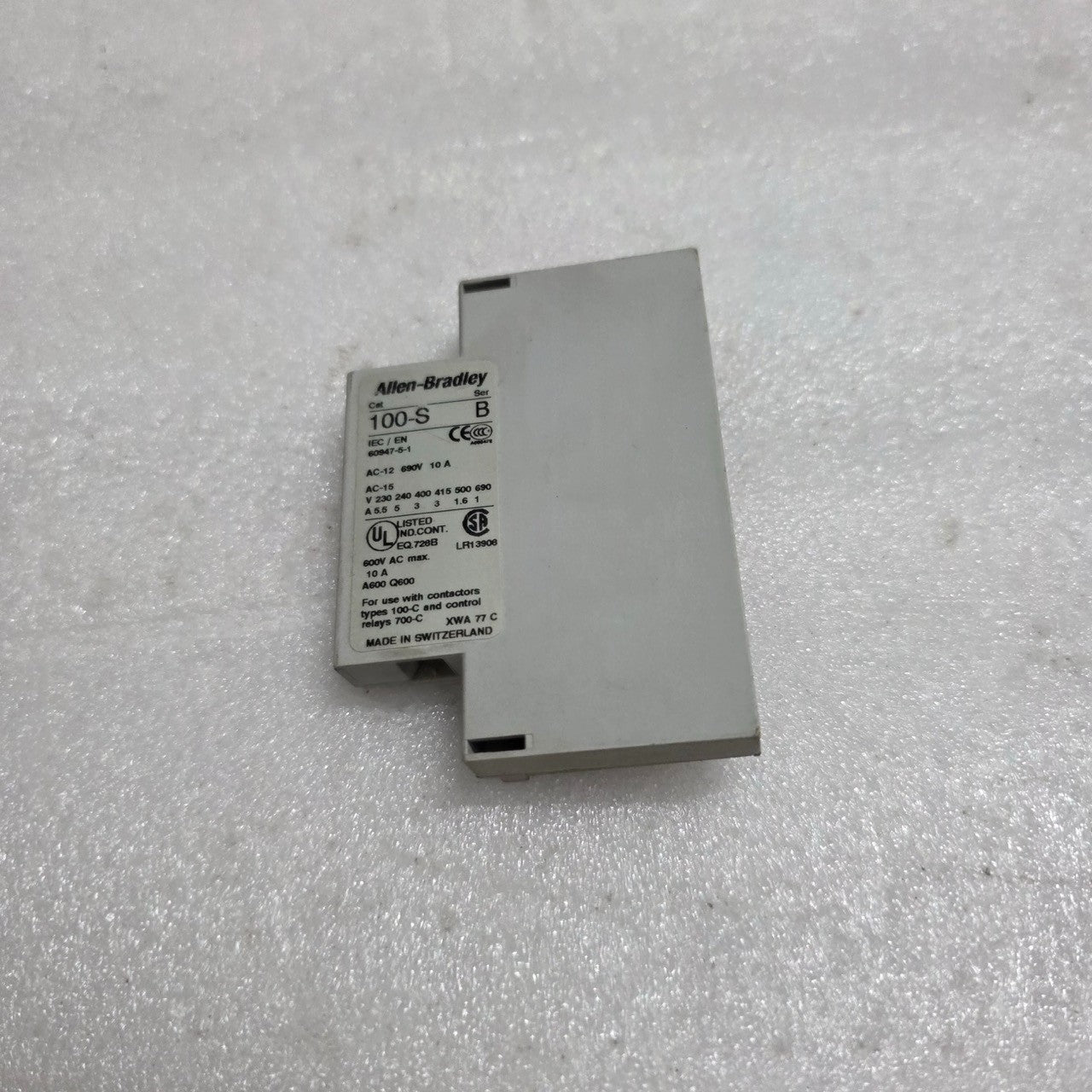 5 UNIT X ALLEN BRADLEY CAT 100-S SER B AUXILIARY CONTACT LOT OF 5 UNIT