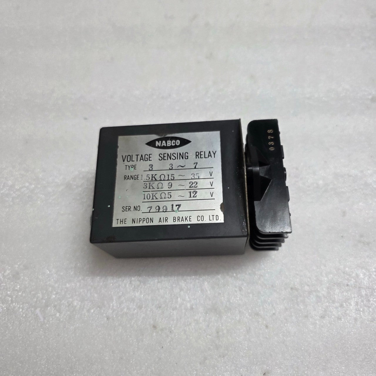 NABCO 3 3~7 VOLTAGE SENSING RELAY THE NIPPON AIR BRAKE