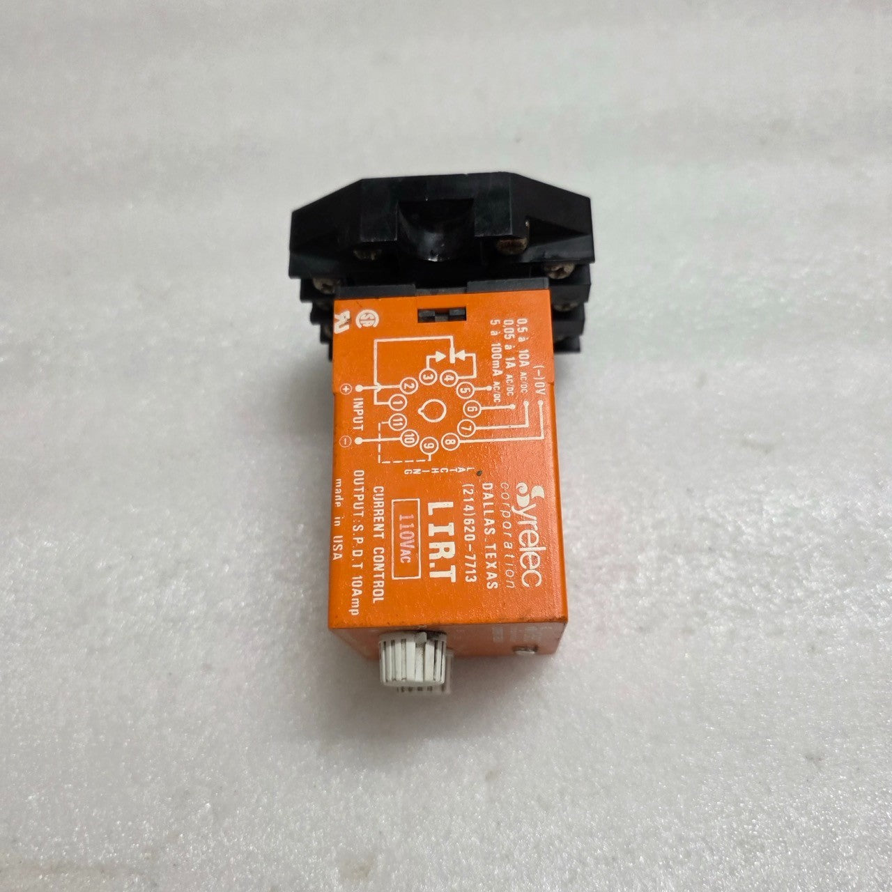 SYRELEC LIR.T CURRENT CONTROL RELAY 110V