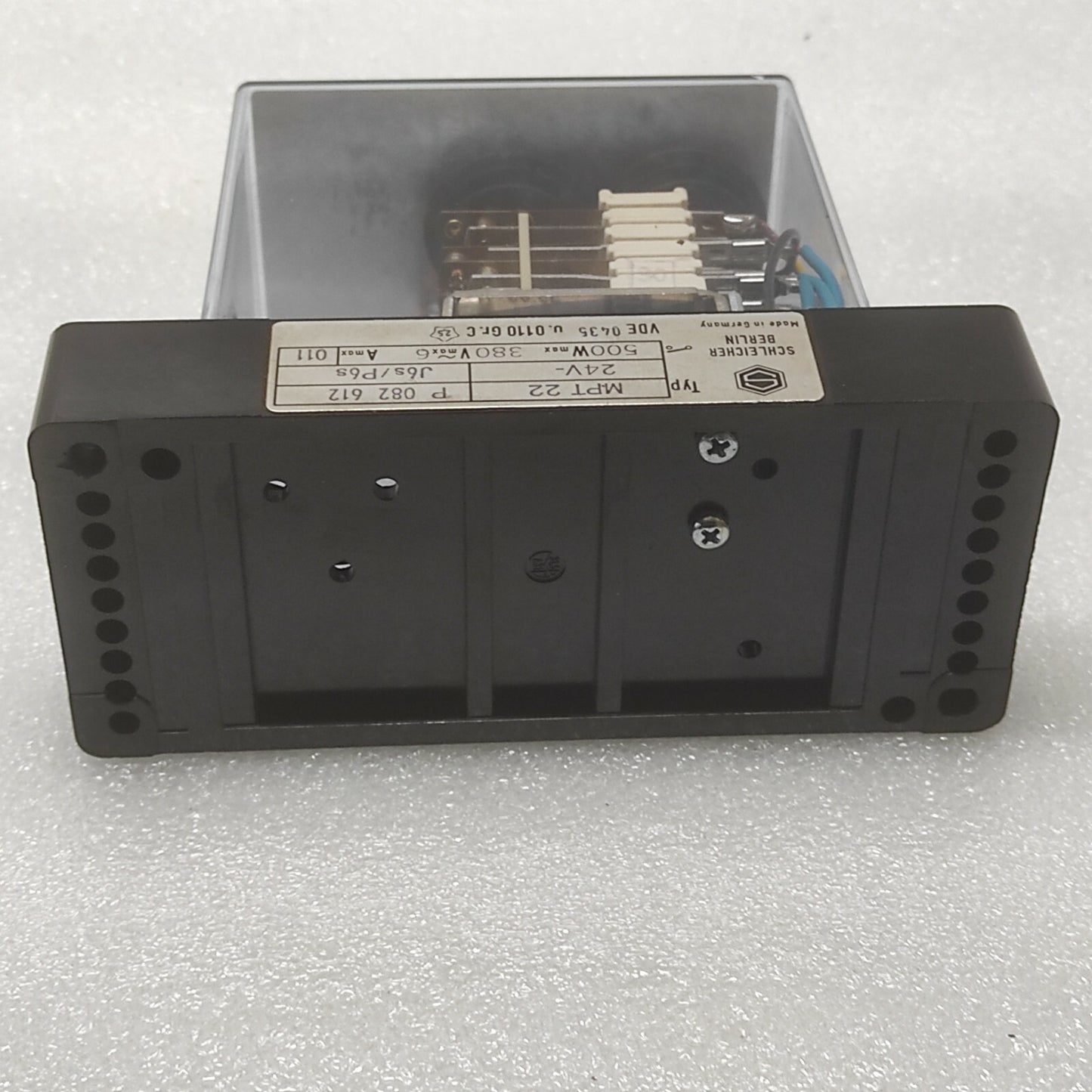 SCHLEICHER MPT 22 TIMER RELAY P082612 24V