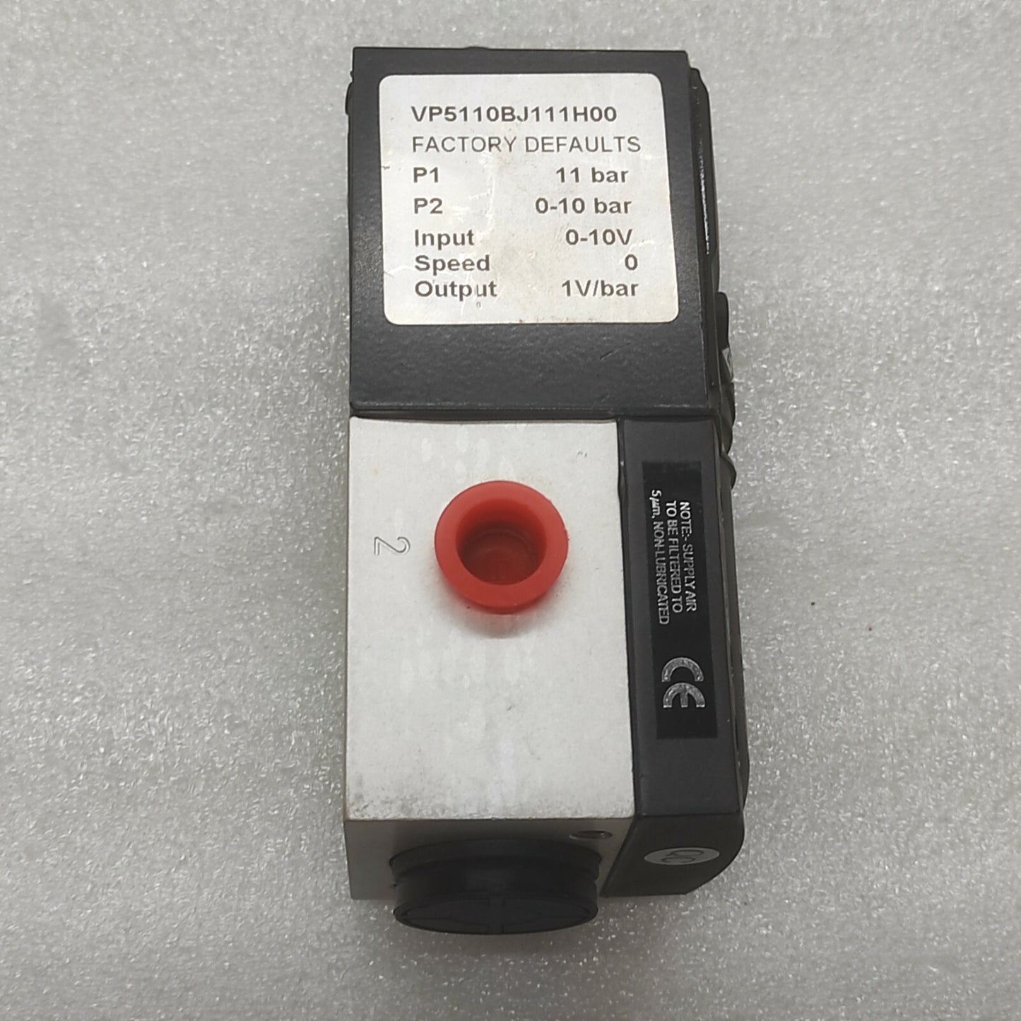 NORGREN VP5110BJ111H00 PROGRAMMABLE PROPORTIONAL PRESSURE CONTROL VALVE 0-10V