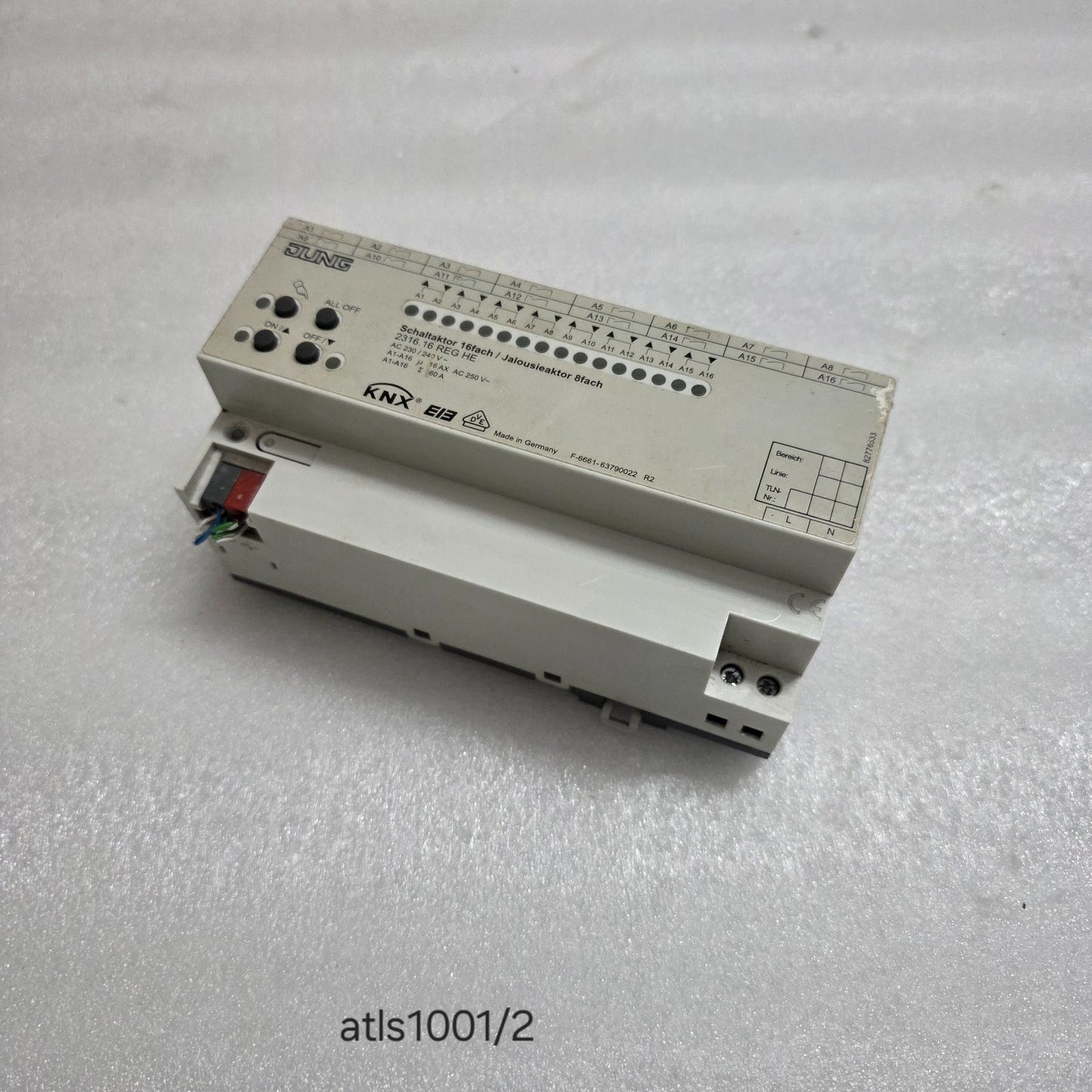 ALBRECHT JUNG 2316.16 REG HE KNX SWITCH/BLIND ACTUATOR