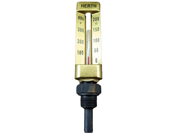 Herth V-Thermometer 0+200 C/F