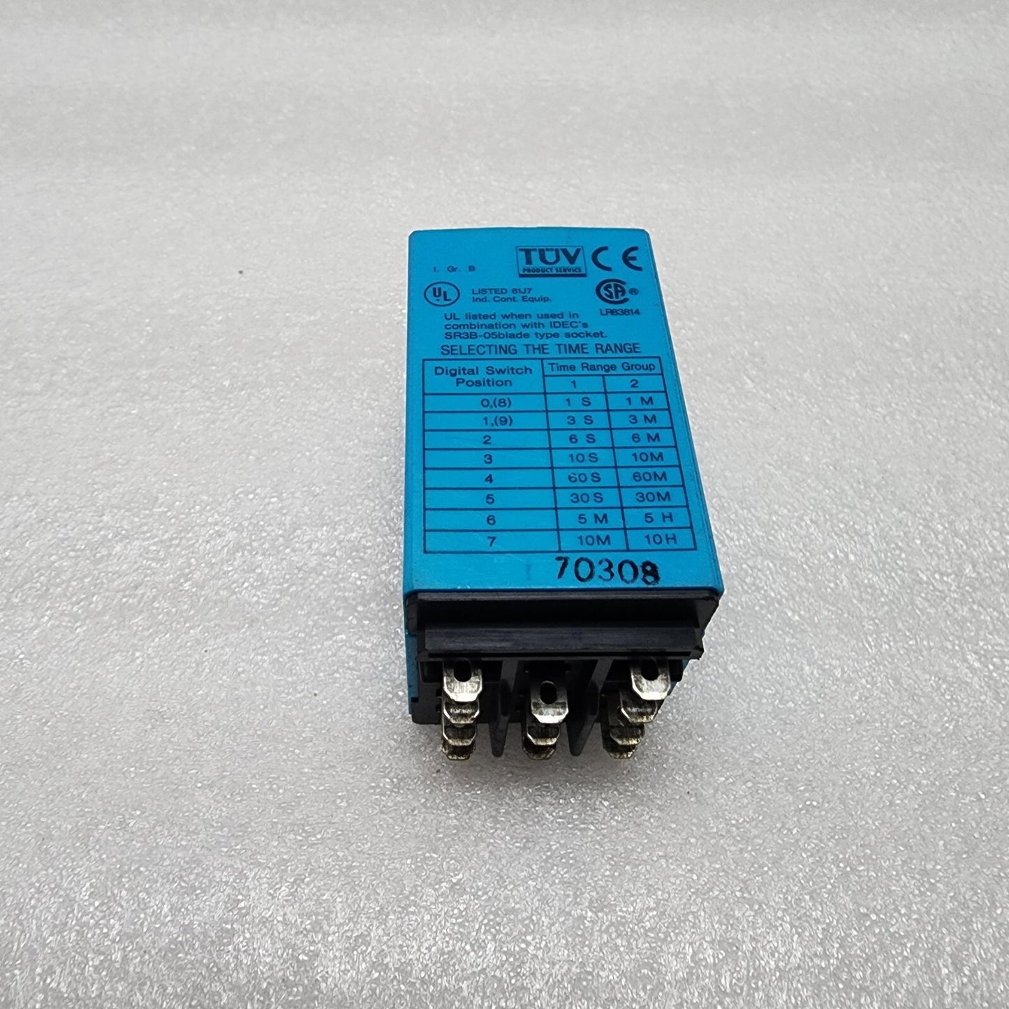 IDEC RTE-B11 ELECTRONIC TIMER 120VAC