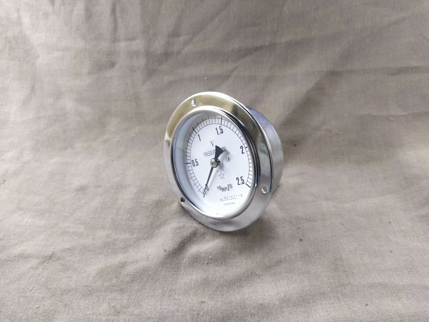 Daito DU G3/8 X 75 X 2.5 MPa Pressure Gauge 02167712 Hiroshima
