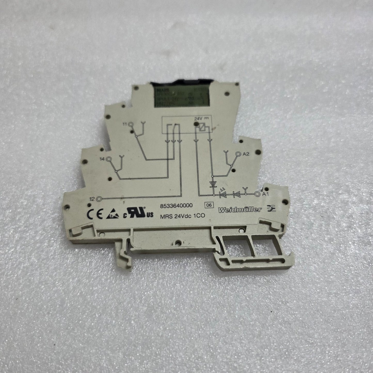 6 UNIT X WEIDMÜLLER 8533640000 MICROSERIES RELAY MODULE MRS 24VDC X 1CO LOT OF 6
