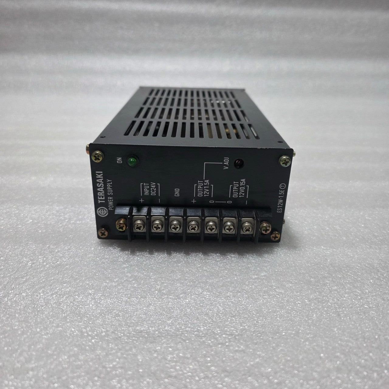 TERASAKI ES12W-1.5E DUAL-OUTPUT DC POWER SUPPLY UNIT 24VDC INPUT