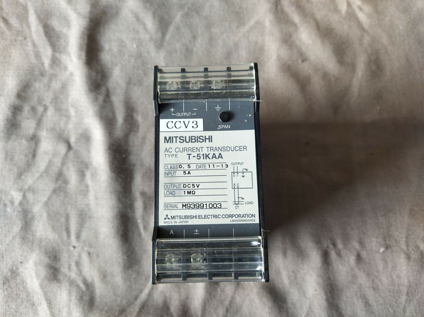 Mitsubishi T-51KAA AC Current Transducer T51KAA