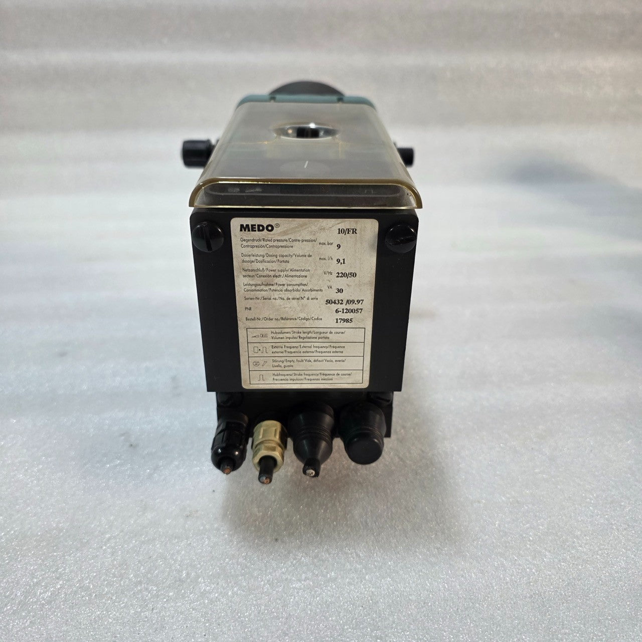 MEDO 10/FR LINEAR PISTON DOSING/METERING PUMP 220V 17985