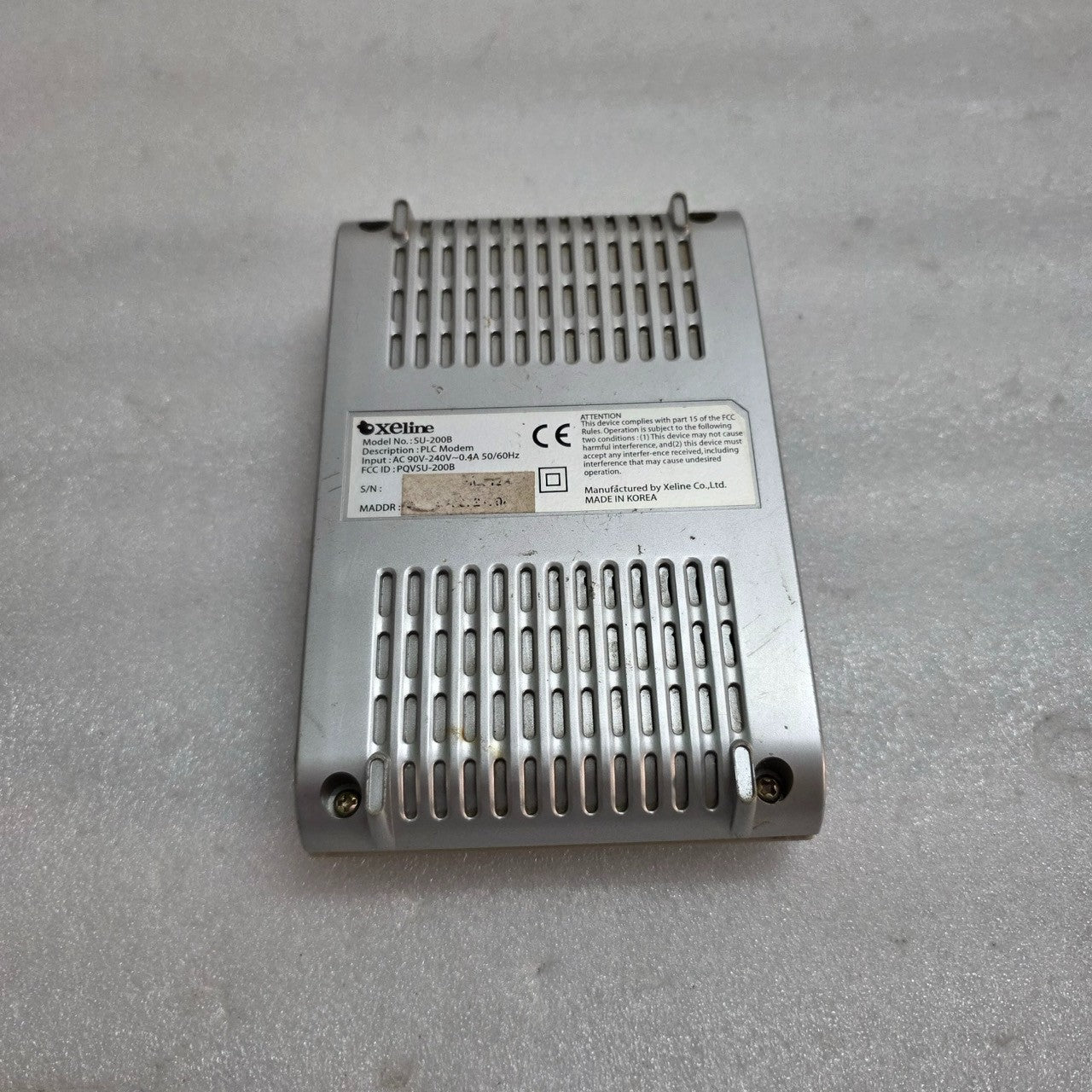 XELINE SU-2008 PLC MODEM PQVSU-2008 AC 90V-240V