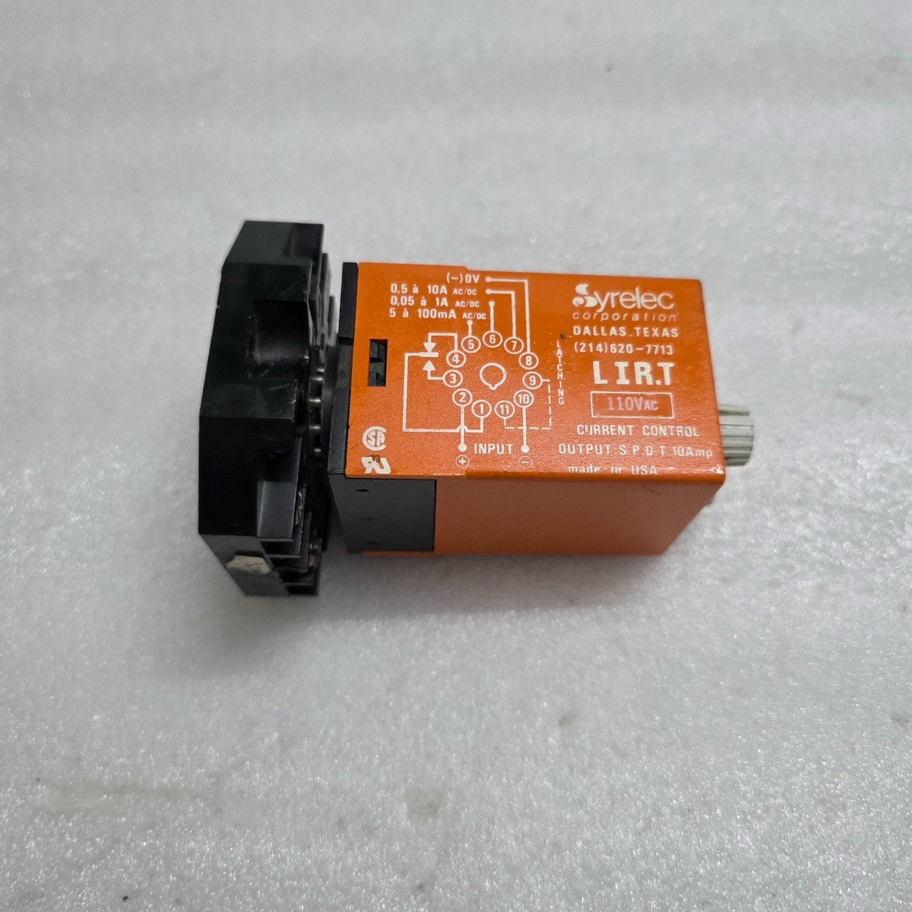 SYRELEC LIR.T CURRENT CONTROL RELAY 110V