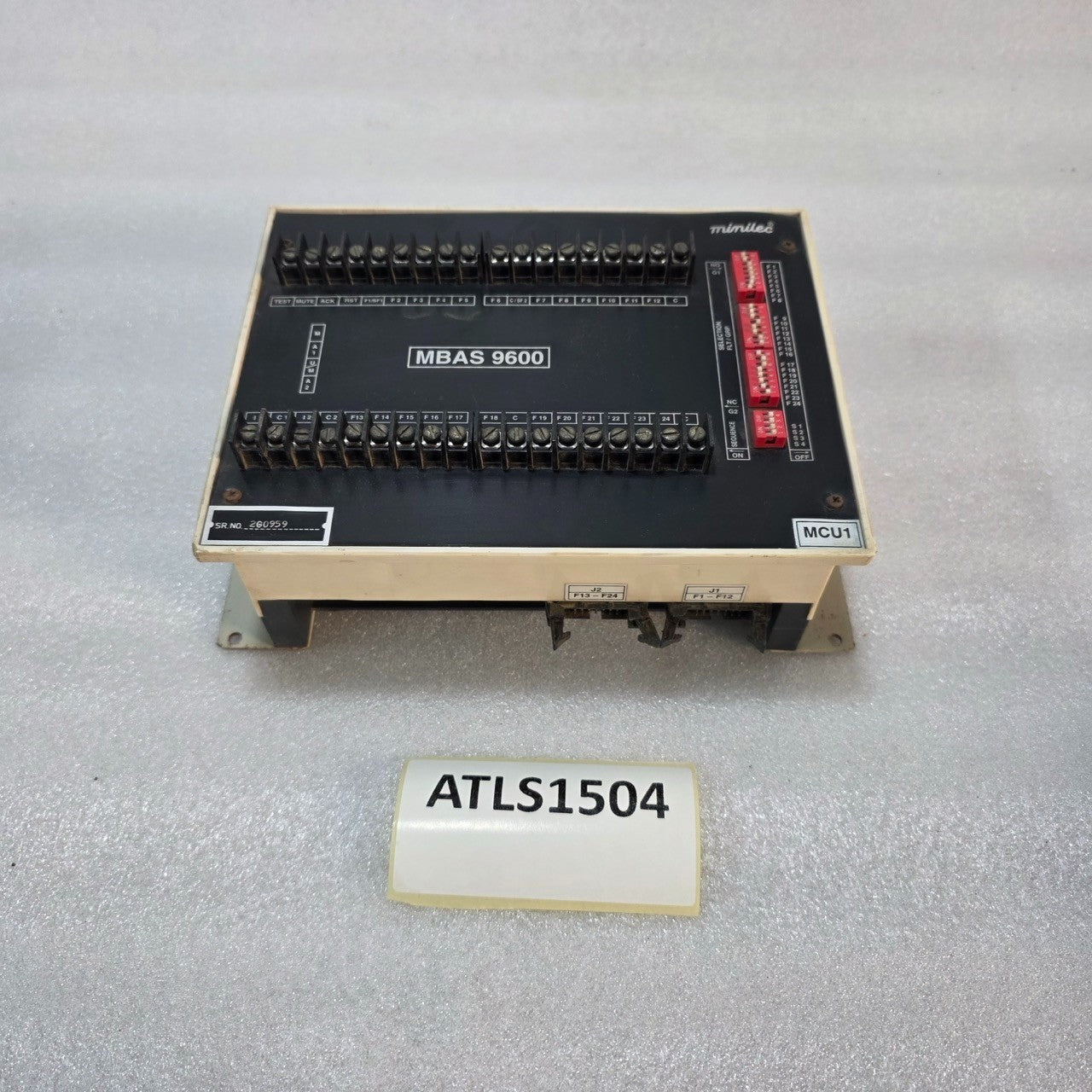 MINILEC MBAS 9600 ALARM ANNUNCIATOR SYSTEM CONTROL UNIT