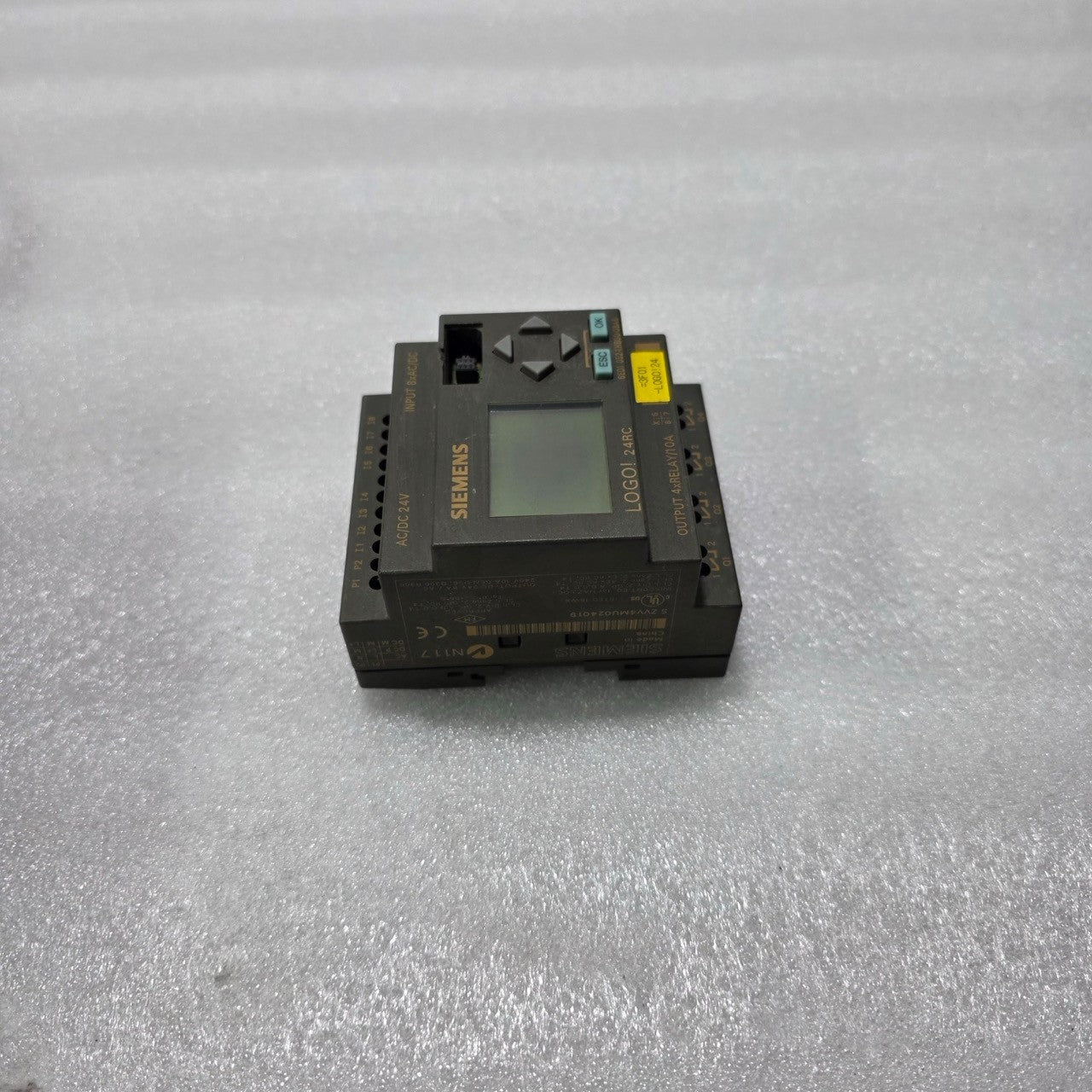 SIEMENS LOGO! 24RC 6ED1 052-1HB00-0BA5 MICROPROCESSOR-BASED LOGIC MODULE 24V
