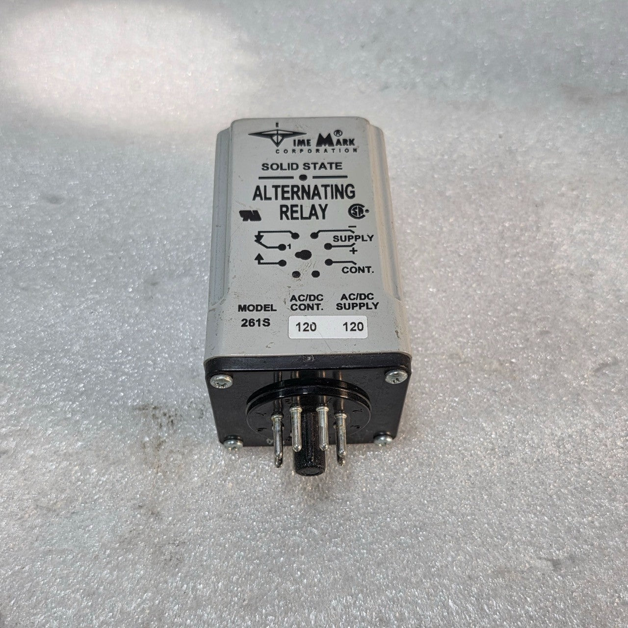 TIME MARK CORPORATION 261S SOLID STATE ALTERNATING RELAY 120 VAC/VDC 261-S-120